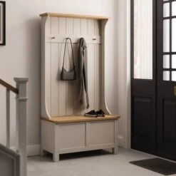 Dunelm Bromley Grey Hallway Tall Unit
