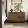 Dunelm Fulton 6 Drawer Chest, Pine Effect