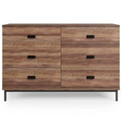 Dunelm Fulton 6 Drawer Chest, Pine Effect -Furniture Sale Shop 30773037 alt02