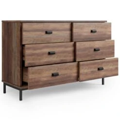 Dunelm Fulton 6 Drawer Chest, Pine Effect -Furniture Sale Shop 30773037 alt04