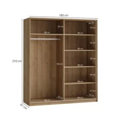 Dunelm Lincoln 180cm Sliding Double Wardrobe 10 Dunelm Lincoln 180cm Sliding Double Wardrobe -Furniture Sale Shop 30775849 alt04