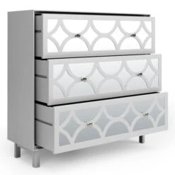 Dunelm Delphi 3 Drawer Chest, Grey & Mirrored 10 Dunelm Delphi 3 Drawer Chest, Grey & Mirrored -Furniture Sale Shop 30775917 alt04