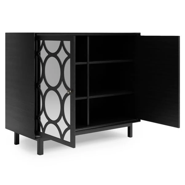 Dunelm Delphi Black Small Sideboard 5 Dunelm Delphi Black Small Sideboard - Image 5