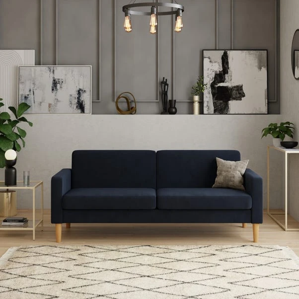 Dunelm Jacob Velvet Sofabed Luxe Navy 1 Dunelm Jacob Velvet Sofabed Luxe Navy