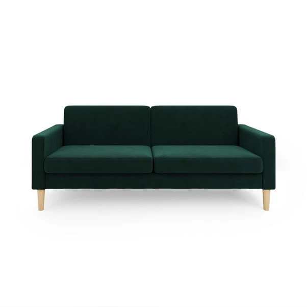 Dunelm Jacob Velvet Sofabed Bottle Green 5 Dunelm Jacob Velvet Sofabed Bottle Green - Image 5