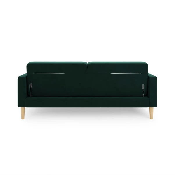 Dunelm Jacob Velvet Sofabed Bottle Green 6 Dunelm Jacob Velvet Sofabed Bottle Green - Image 6