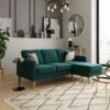 Dunelm Jacob Velvet Small Corner Chaise Sofa