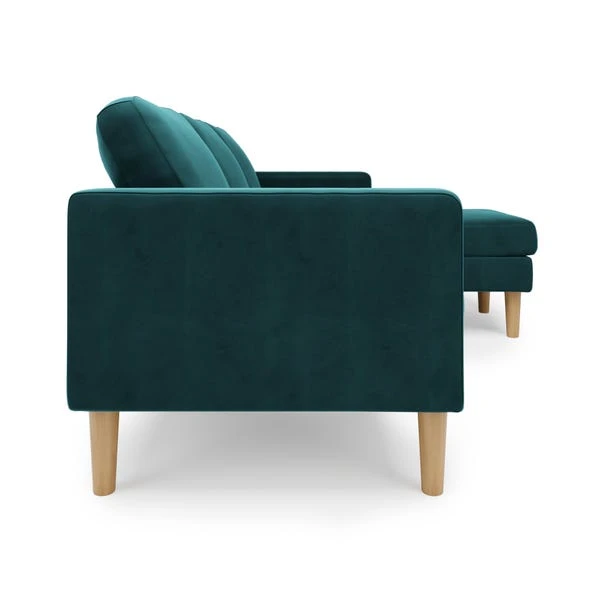 Dunelm Jacob Velvet Small Corner Chaise Sofa 6 Dunelm Jacob Velvet Small Corner Chaise Sofa - Image 6