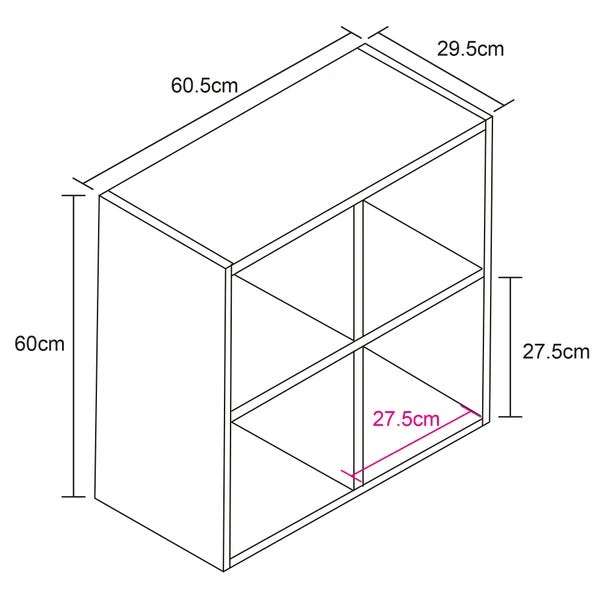 Lloyd Pascal Black 4 Cube Storage Unit 6 Lloyd Pascal Black 4 Cube Storage Unit - Image 6