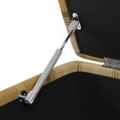 Dunelm Oswald Check Storage Footstool Tapered Leg -Furniture Sale Shop 30779049 alt05