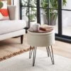 Dunelm Joanna Sherpa Footstool