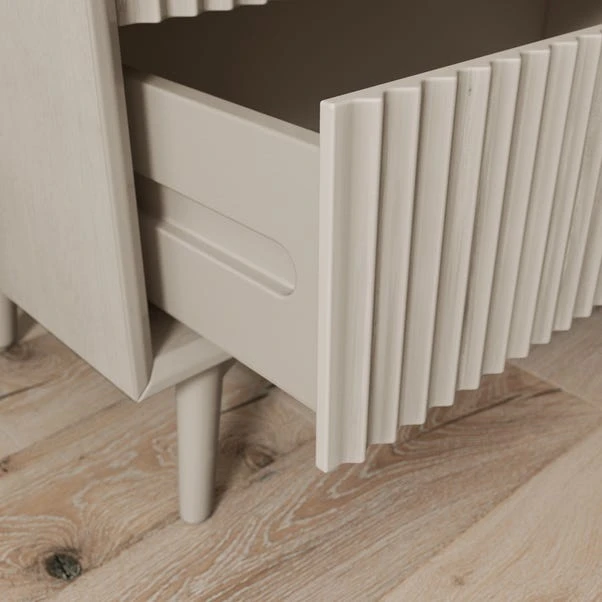 Dunelm Neena 3 Drawer Chest, White Wash Acacia Wood 4 Dunelm Neena 3 Drawer Chest, White Wash Acacia Wood - Image 4