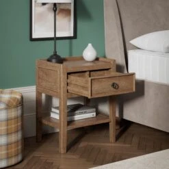 Dunelm Portland 1 Drawer Bedside -Furniture Sale Shop 30781893 alt02