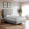 Dunelm Platform Chenille Bed Base