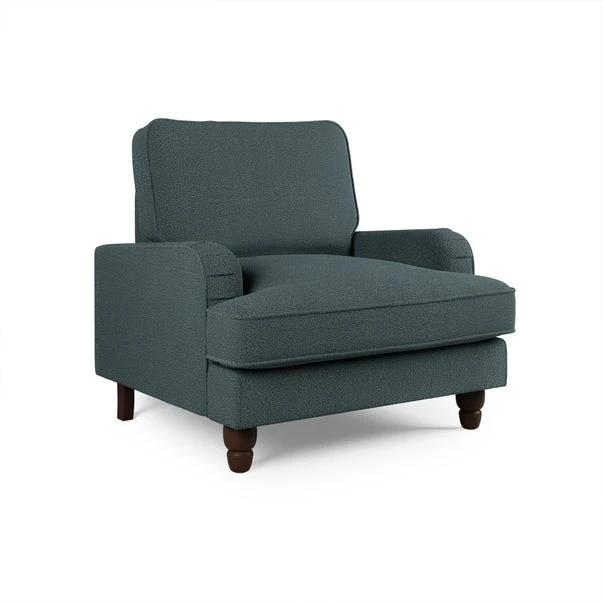 Dunelm Beatrice Chunky Soft Chenille Armchair 3 Dunelm Beatrice Chunky Soft Chenille Armchair - Image 3