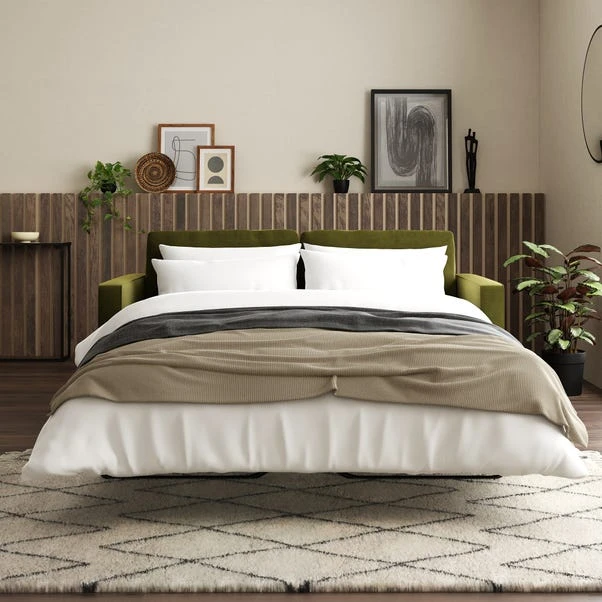 Dunelm Zoe Velvet 3 Seater Sofa Bed 3 Dunelm Zoe Velvet 3 Seater Sofa Bed - Image 3