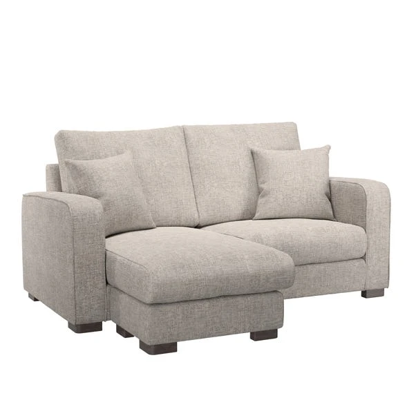 Dunelm Carson Small Chunky Chenille Corner Chaise 3 Dunelm Carson Small Chunky Chenille Corner Chaise - Image 3