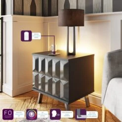 Frank Olsen Furniture Elevate Smart LED 1 Door Lamp Table -Furniture Sale Shop 30792850 alt02