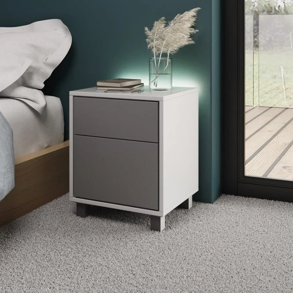 Frank Olsen Furniture LED Smart Click 1 Door & 1 Door Lamp Table 2 Frank Olsen Furniture LED Smart Click 1 Door & 1 Door Lamp Table - Image 2