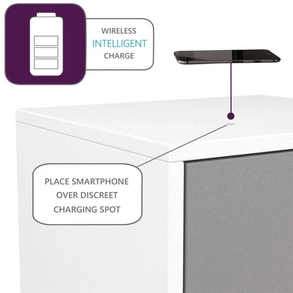 Frank Olsen Furniture LED Smart Click 1 Door & 1 Door Lamp Table 5 Frank Olsen Furniture LED Smart Click 1 Door & 1 Door Lamp Table - Image 5