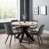 Julian Bowen Berwick Round Dining Table Oak
