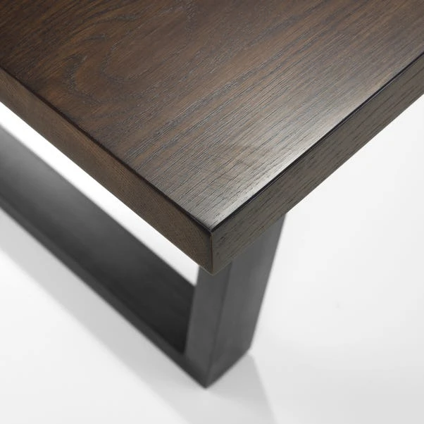 Julian Bowen Brooklyn Rectangular Dining Table Dark Oak 5 Julian Bowen Brooklyn Rectangular Dining Table Dark Oak - Image 5