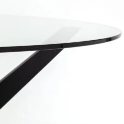 Julian Bowen Hayden Round Glass Dining Table -Furniture Sale Shop 30794260 alt04