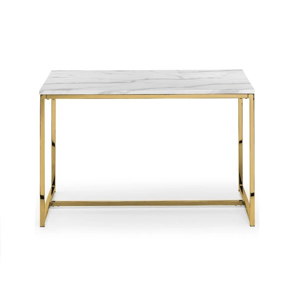 Julian Bowen Scala Rectangular Dining Table Gold 2 Julian Bowen Scala Rectangular Dining Table Gold - Image 2