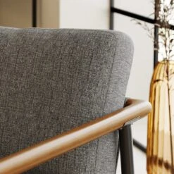 Dunelm Arbour Industrial Self Assembly Textured Weave Chair Grey -Furniture Sale Shop 30796143 alt02