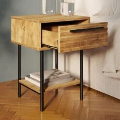 Dunelm Bryant 1 Drawer Bedside -Furniture Sale Shop 30801917 alt02