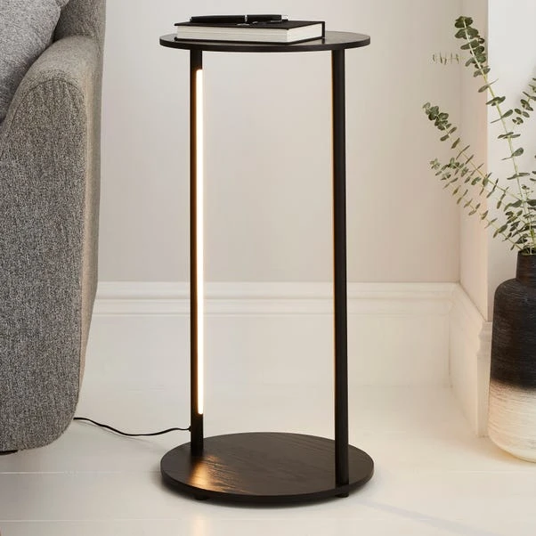 Dunelm Cole Side Table With LED Light Black 1 Dunelm Cole Side Table With LED Light Black