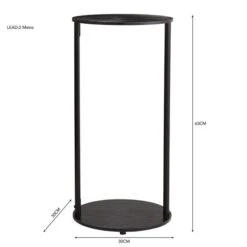 Dunelm Cole Side Table With LED Light Black 11 Dunelm Cole Side Table With LED Light Black -Furniture Sale Shop 30802415 alt05
