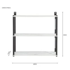 Dunelm Aiko Wall Unit With LED Lights Black And Faux Marble 11 Dunelm Aiko Wall Unit With LED Lights Black And Faux Marble -Furniture Sale Shop 30802420 alt05