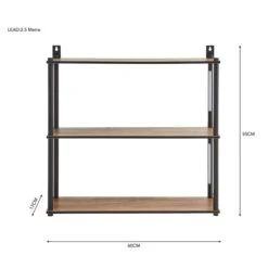 Dunelm Fulton Wall Unit With LED Lights Rustic Pine -Furniture Sale Shop 30802441 alt05