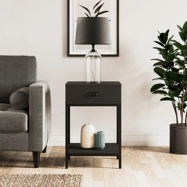 Dunelm Fulton 1 Drawer Side Table 1 Dunelm Fulton 1 Drawer Side Table