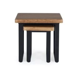 Dunelm Freddie Rustic Wood Effect Nest Of Tables 8 Dunelm Freddie Rustic Wood Effect Nest Of Tables -Furniture Sale Shop 30809247 alt03