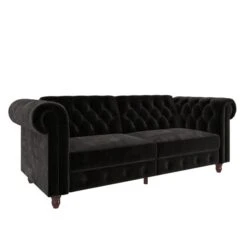 Dorel Felix Velvet Chesterfield Sofa Bed -Furniture Sale Shop 30812096 alt02