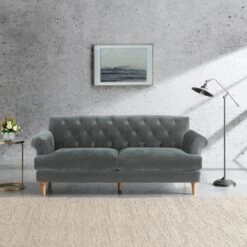 Leader Lifestyle Jazz Velvet 3 Seater Sofa