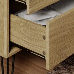 Dunelm Bella 3 Drawer Chest Oak Effect -Furniture Sale Shop 30817124 alt03