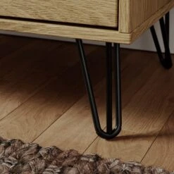 Dunelm Bella 3 Drawer Chest Oak Effect -Furniture Sale Shop 30817124 alt04