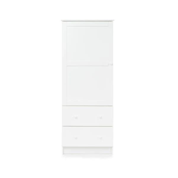 Obaby Single 2 Drawer Wardrobe, White 1 Obaby Single 2 Drawer Wardrobe, White