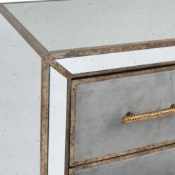 Pacific Lifestyle Pacific Brindisi 3 Drawer Bedside Table, Grey Velvet 7 Pacific Lifestyle Pacific Brindisi 3 Drawer Bedside Table, Grey Velvet -Furniture Sale Shop 30821545 alt03