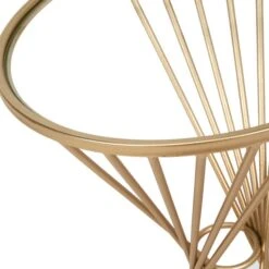 Pacific Lifestyle Pacific Liberty Side Table, Iron & Glass -Furniture Sale Shop 30821672 alt03