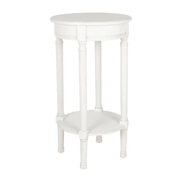 Pacific Lifestyle Pacific Heritage Round Side Table, Painted Pine 4 Pacific Lifestyle Pacific Heritage Round Side Table, Painted Pine - Image 4