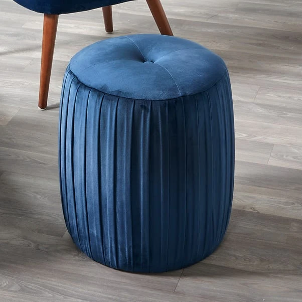 Pacific Lifestyle Bibbiana Velvet Pouffe 1 Pacific Lifestyle Bibbiana Velvet Pouffe