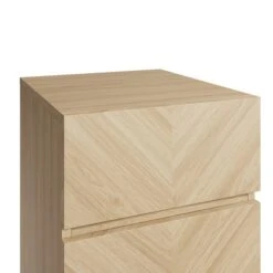 GFW Set Of 2 Taranto 3 Drawer Bedside Tables, Oak Effect -Furniture Sale Shop 30825681 alt03